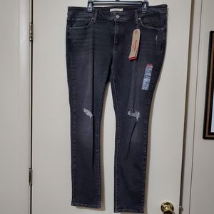 Levi 711 Skinny Black Jeans